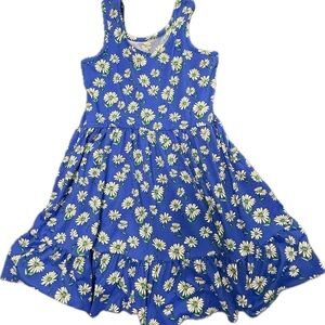 Zunie Blue Daisy Print Kids Dress